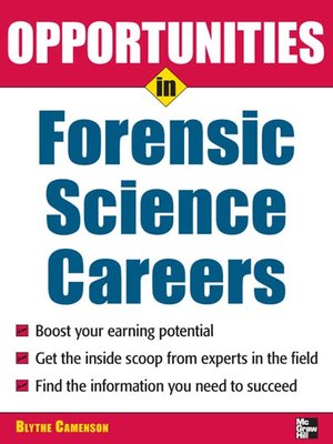 cover image of Opportunities in Forensic Science